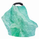Teal Marble Print Baby Seat Cover
