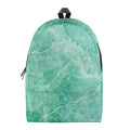 Teal Marble Print School Backpack