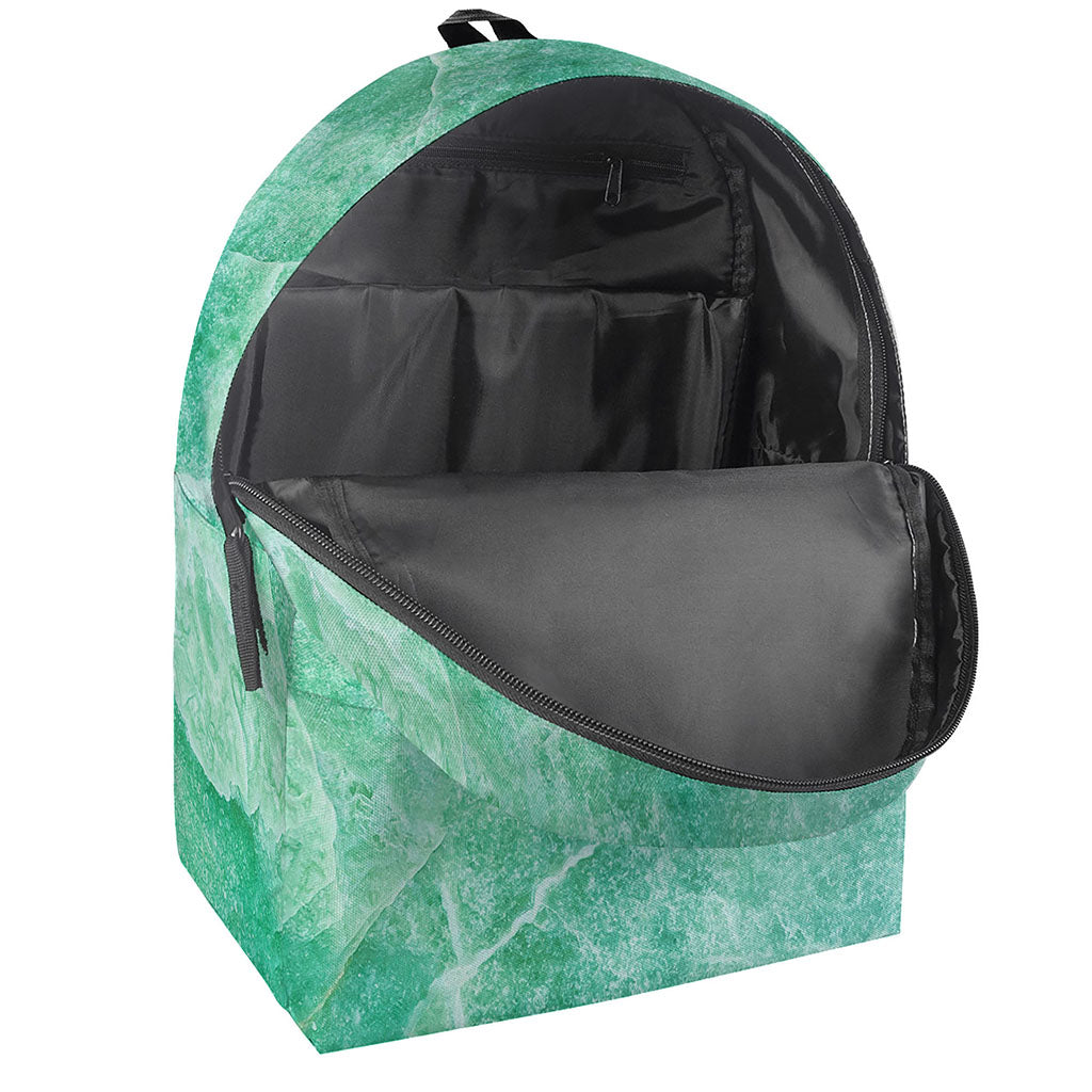 Teal Marble Print Backpack