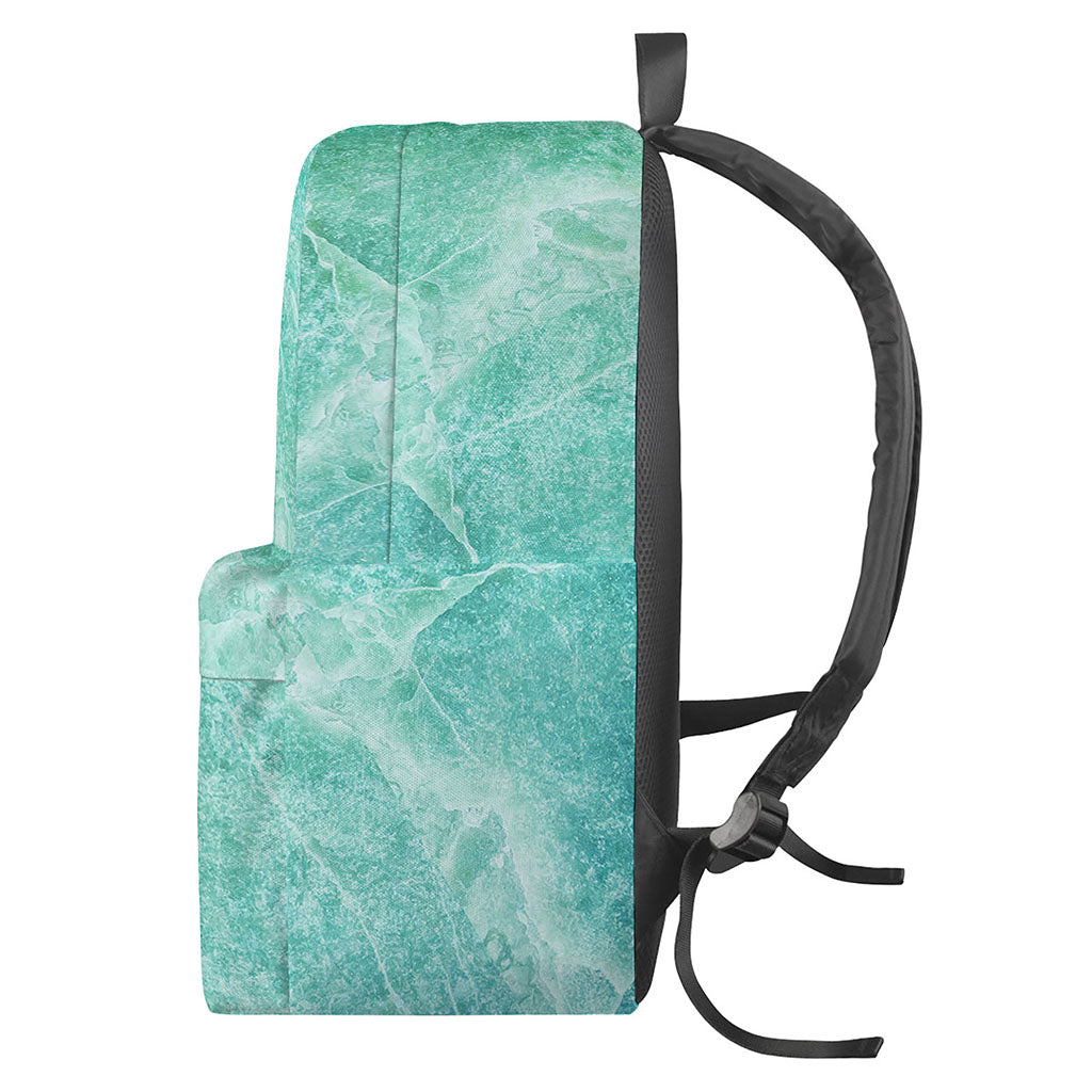 Teal Marble Print Backpack