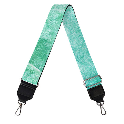 Teal Marble Print Bag Strap