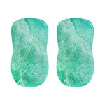 Teal Marble Print Bar Stool Covers