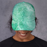 Teal Marble Print Baseball Cap