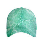 Teal Marble Print Baseball Cap