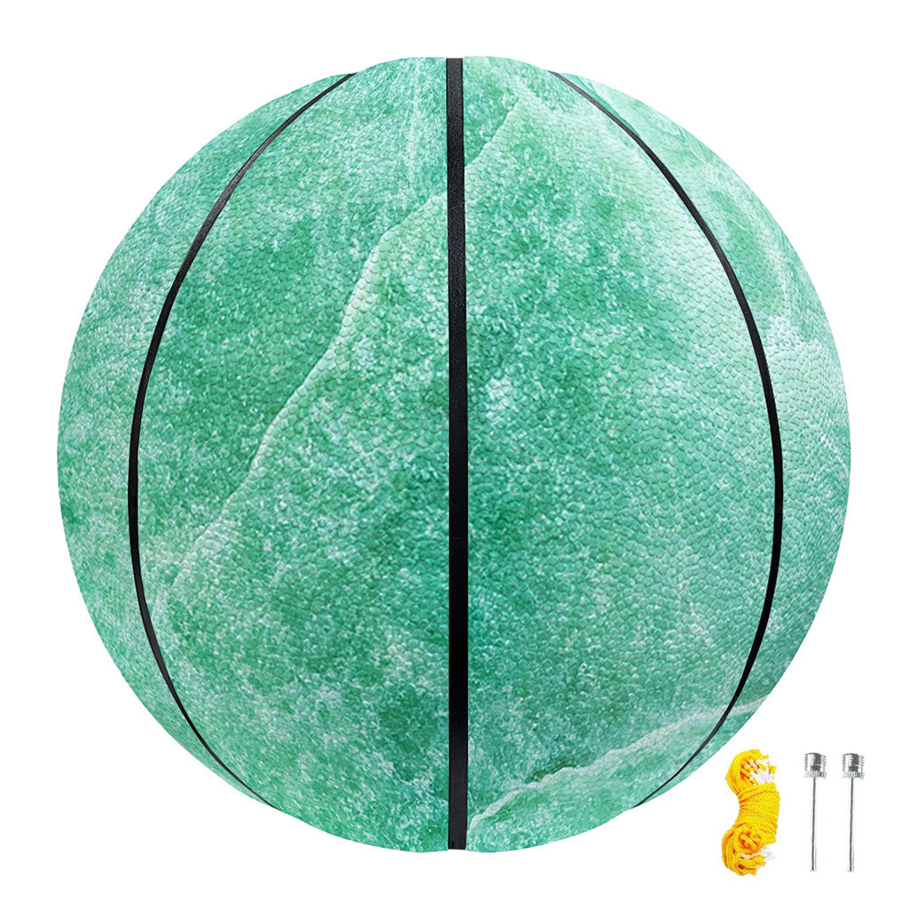 Teal Marble Print Basketball