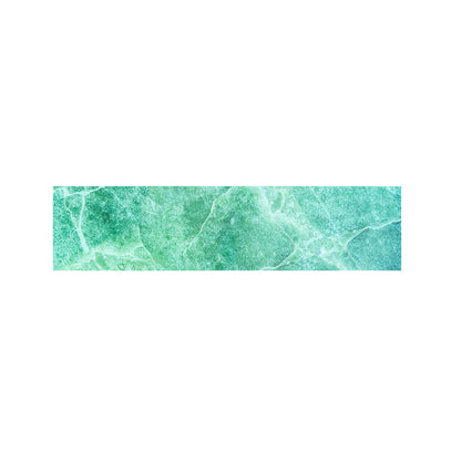 Teal Marble Print Bed Runner