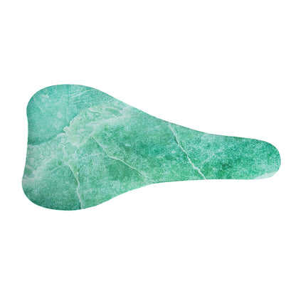 Teal Marble Print Bicycle Seat Cover