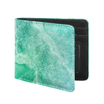Teal Marble Print Bifold Wallet