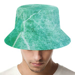 Teal Marble Print Bucket Hat