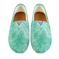 Teal Marble Print Casual Shoes