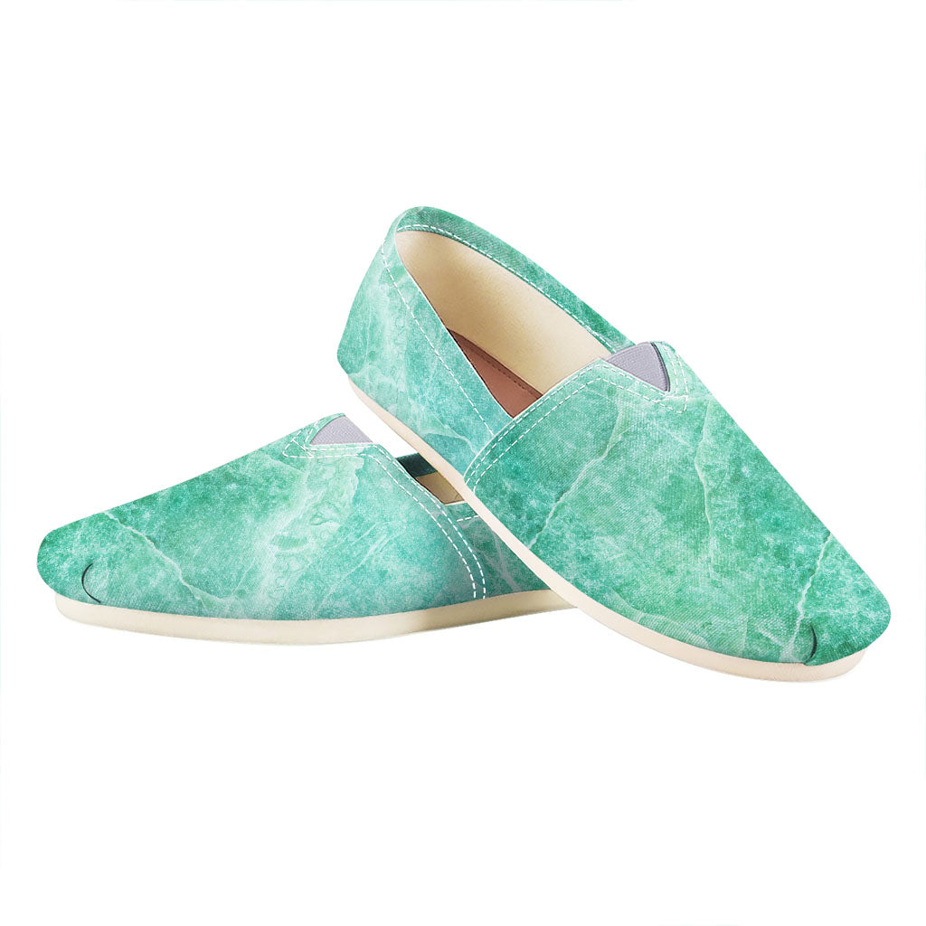 Teal Marble Print Casual Shoes