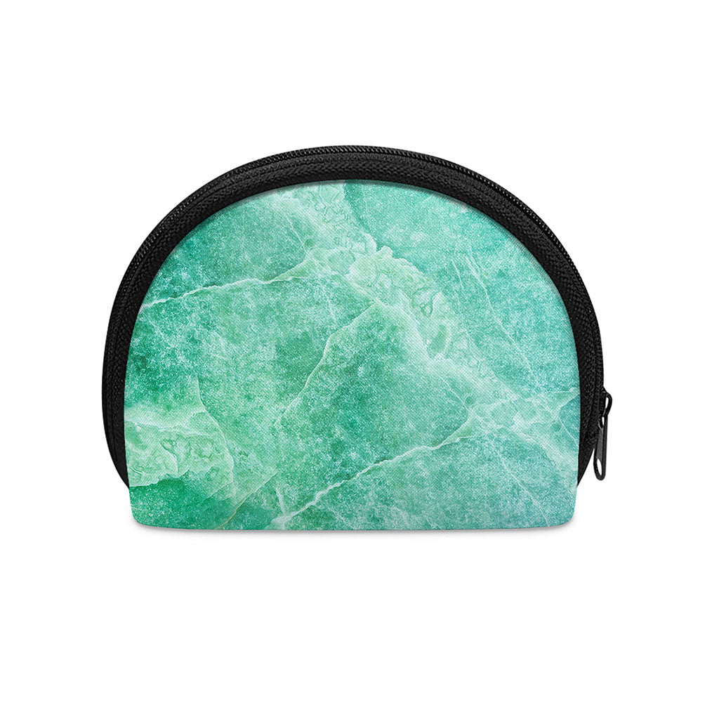 Teal Marble Print Coin Purse