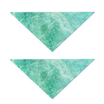 Teal Marble Print Dog Bandana