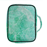 Teal Marble Print Front Pocket Bible Bag