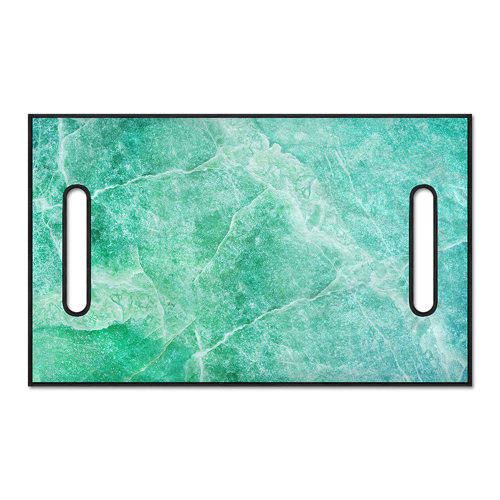 Teal Marble Print Golf Cart Seat Cover