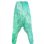 Teal Marble Print Hammer Pants