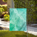 Teal Marble Print House Flag