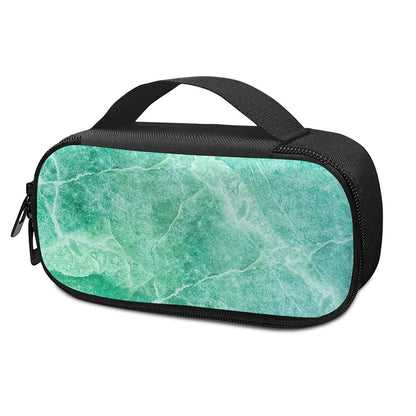 Teal Marble Print Insulin Cooler Travel Case