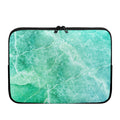 Teal Marble Print Laptop Sleeve