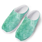Teal Marble Print Mesh Casual Shoes