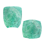 Teal Marble Print Office Chair Cover