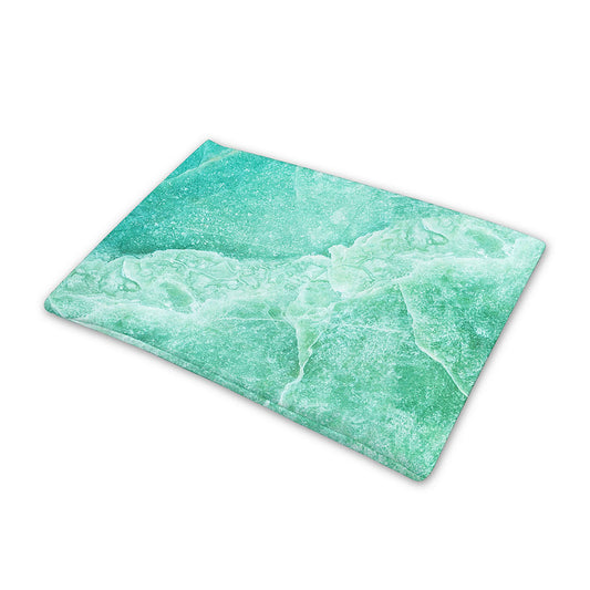 Teal Marble Print Pet Cooling Mat Cover