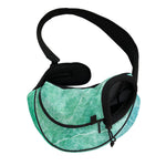 Teal Marble Print Pet Sling Carrier