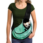 Teal Marble Print Pet Sling Carrier