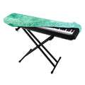 Teal Marble Print Piano Keyboard Cover