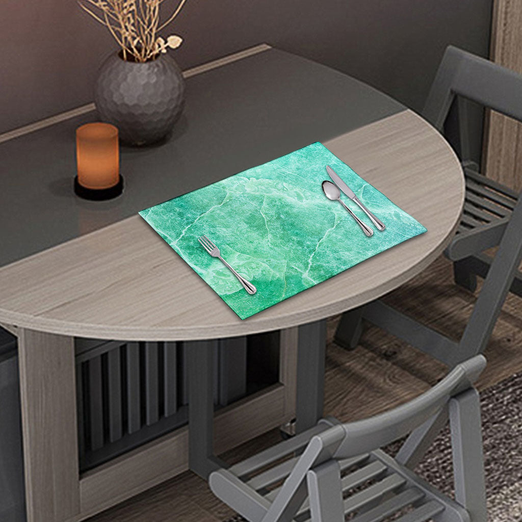 Teal Marble Print Placemat