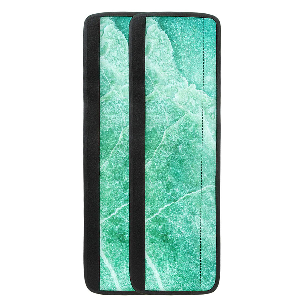 Teal Marble Print Refrigerator Handle Covers