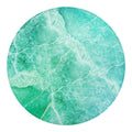 Teal Marble Print Round Blanket
