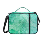 Teal Marble Print Shoulder Strap Bible Bag