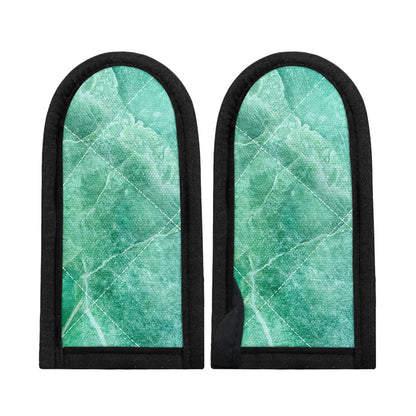 Teal Marble Print Skillet Handle Cover