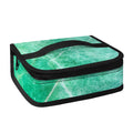 Teal Marble Print Small Lunch Bag
