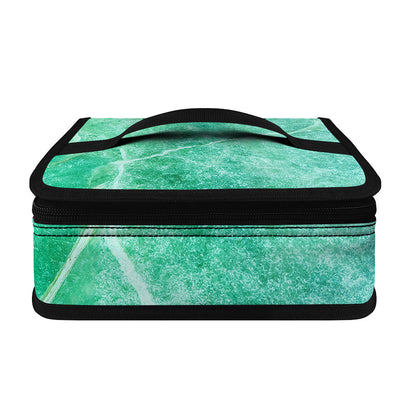 Teal Marble Print Small Lunch Bag