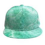 Teal Marble Print Snapback Cap