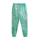 Teal Marble Print Sweatpants