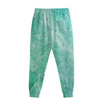 Teal Marble Print Sweatpants