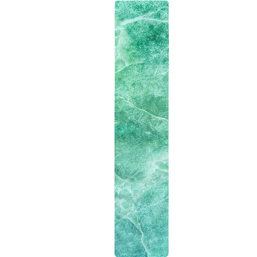 Teal Marble Print Table Runner