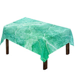 Teal Marble Print Tablecloth