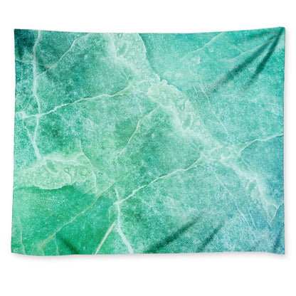 Teal Marble Print Tapestry