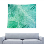 Teal Marble Print Tapestry