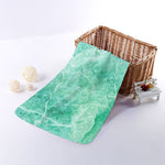 Teal Marble Print Towel