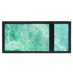 Teal Marble Print Trifold Wallet