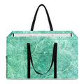 Teal Marble Print Utility Tote Bag