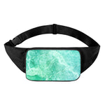 Teal Marble Print Waist Bag