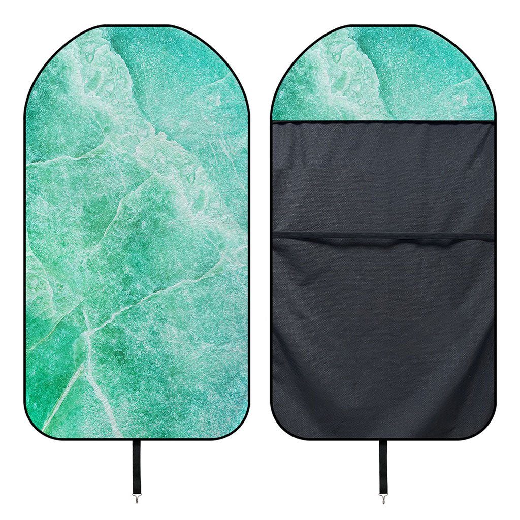 Teal Marble Print Waterproof Car Seat Cover
