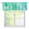 Teal Marble Print Window Valance