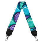Teal Mermaid Scales Pattern Print Bag Strap